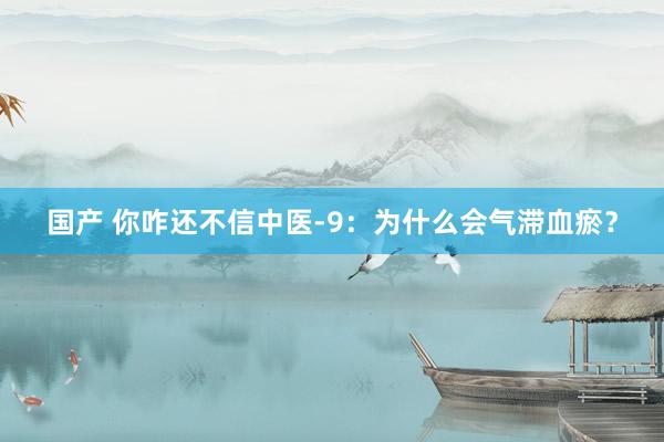 国产 你咋还不信中医-9：为什么会气滞血瘀？