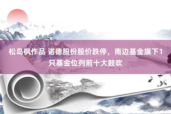 松岛枫作品 诺德股份股价跌停，南边基金旗下1只基金位列前十大鼓吹