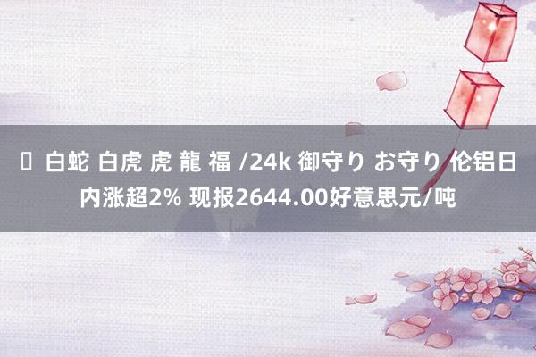 ✨白蛇 白虎 虎 龍 福 /24k 御守り お守り 伦铝日内涨超2% 现报2644.00好意思元/吨