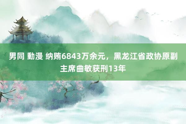 男同 動漫 纳贿6843万余元，黑龙江省政协原副主席曲敏获刑13年