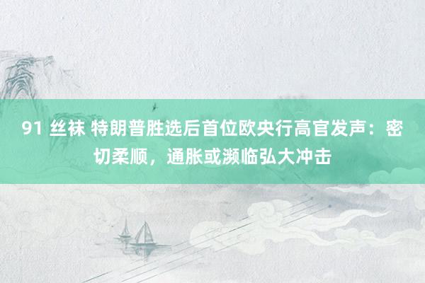 91 丝袜 特朗普胜选后首位欧央行高官发声：密切柔顺，通胀或濒临弘大冲击