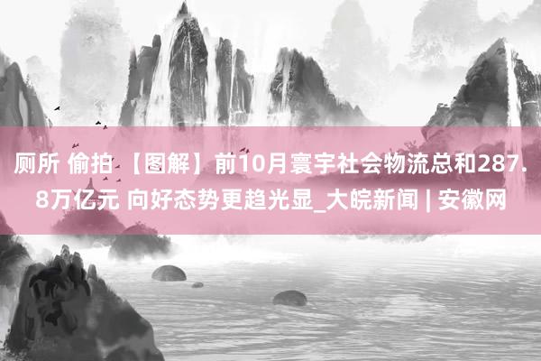 厕所 偷拍 【图解】前10月寰宇社会物流总和287.8万亿元 向好态势更趋光显_大皖新闻 | 安徽网