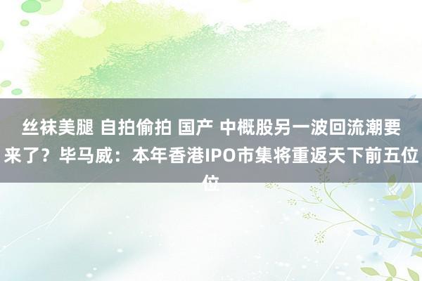 丝袜美腿 自拍偷拍 国产 中概股另一波回流潮要来了？毕马威：本年香港IPO市集将重返天下前五位