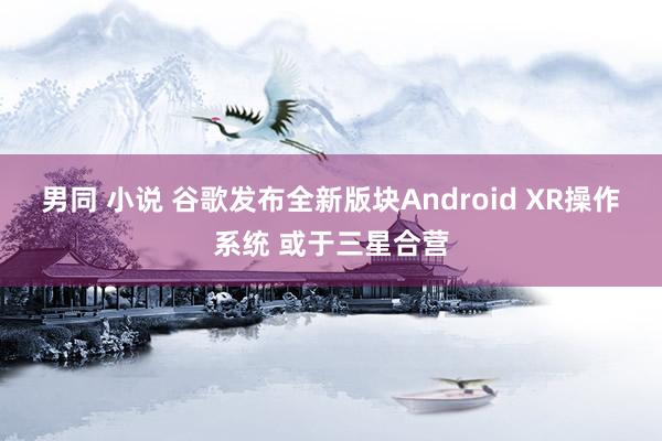 男同 小说 谷歌发布全新版块Android XR操作系统 或于三星合营