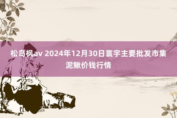 松岛枫av 2024年12月30日寰宇主要批发市集泥鳅价钱行情