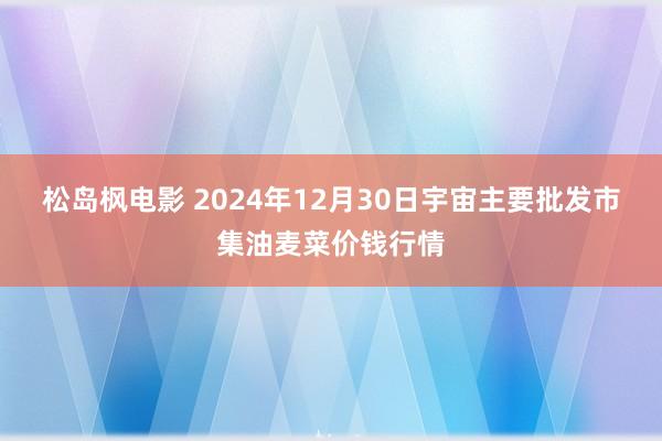 松岛枫电影 2024年12月30日宇宙主要批发市集油麦菜价钱行情